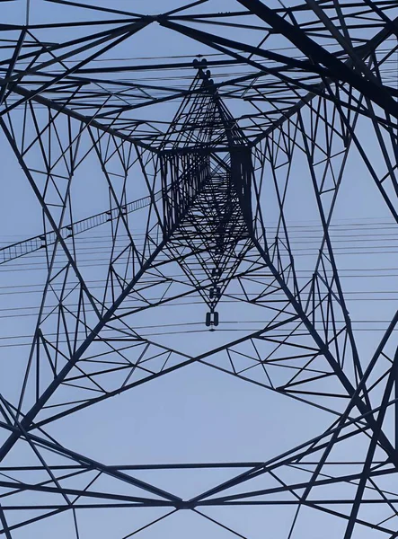 stock image high voltage tower, electricity transmission