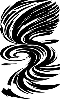 özmerkezli siyah ve beyaz çizgili soyut arkaplan