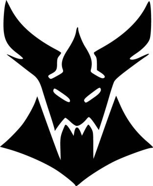 Kötülük. Web simgesi basit illüstrasyon