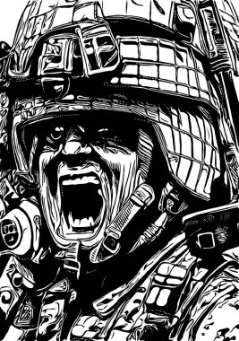 Savaşta Armu 'nun siyah ve beyazı