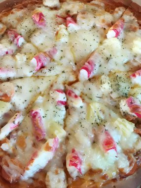 lezzetli İtalyan pizza yakın çekim