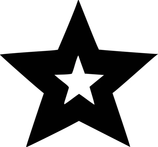Csillag Web Ikon Egyszerű Illusztráció — Stock Fotó