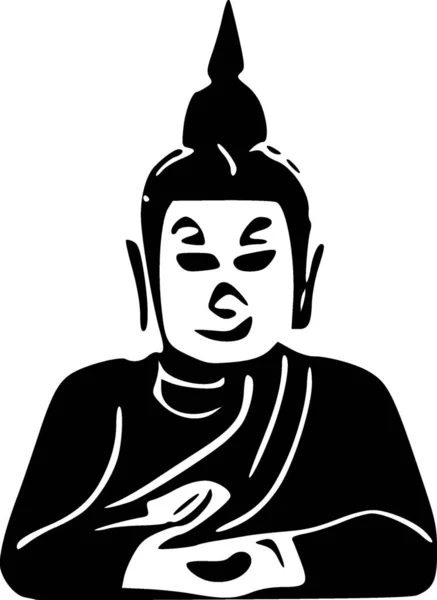 Βούδα Web Εικονίδιο Απλή Απεικόνιση — Φωτογραφία Αρχείου