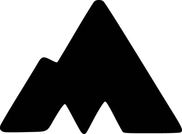 Montañas Icono Web Ilustración Simple —  Fotos de Stock