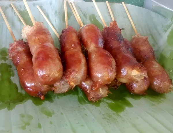 Sausage Northeastern Style Thai Food — Stock Photo, Image