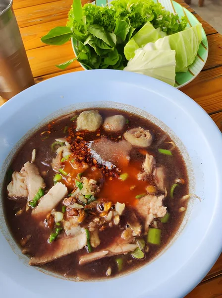 Thai Mat Läckra Och Färska Skaldjur — Stockfoto