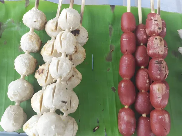 Makanan Lezat Warung Pasar Lokal — Stok Foto
