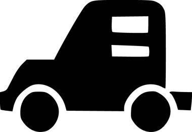 - Araba. Web simgesi basit illüstrasyon