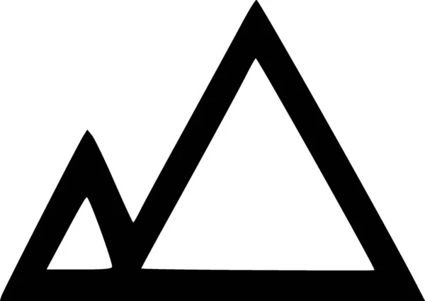 Triângulo Ícone Web Design Simples — Fotografia de Stock