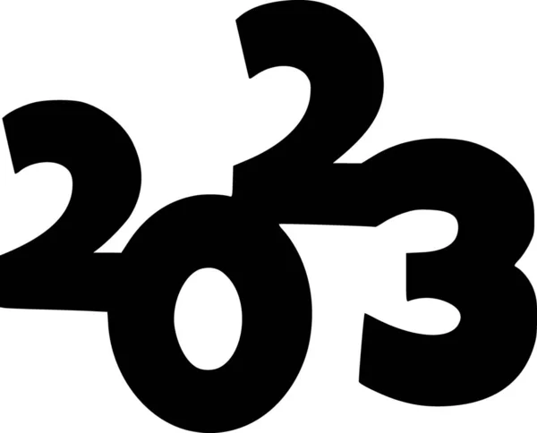 Μαύρο Και Άσπρο Του Αριθμού 2023 — Φωτογραφία Αρχείου