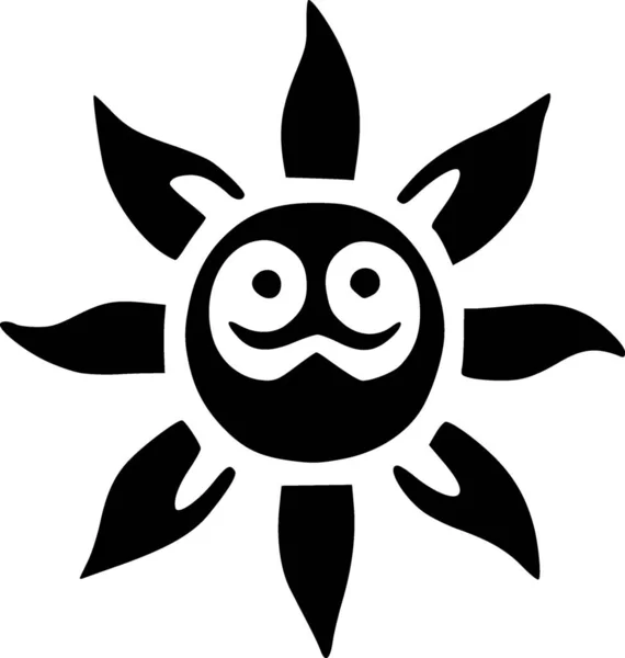 Slunce Webová Ikona Jednoduchá Ilustrace — Stock fotografie