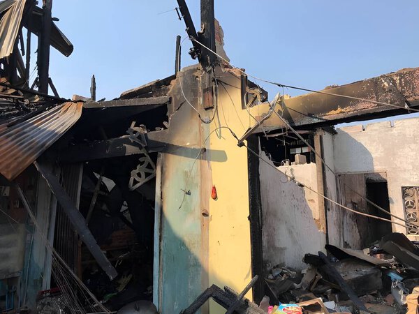 abandoned home in country Thailand