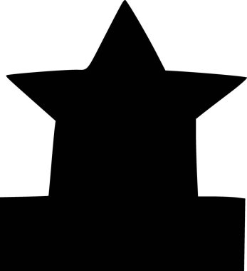 Yıldız. Web simgesi basit illüstrasyon