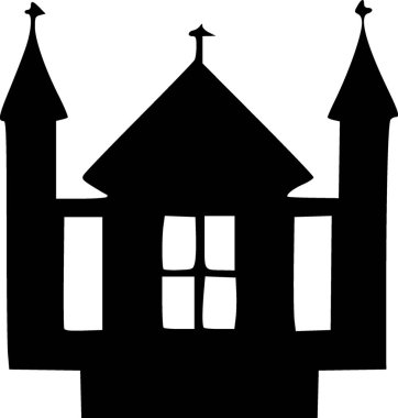 Ev. Web simgesi basit illüstrasyon