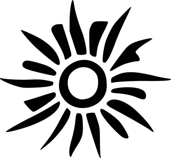 Güneş Web Simgesi Basit Illüstrasyon — Stok fotoğraf