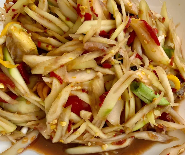 stock image papaya salad with vegetables and spices