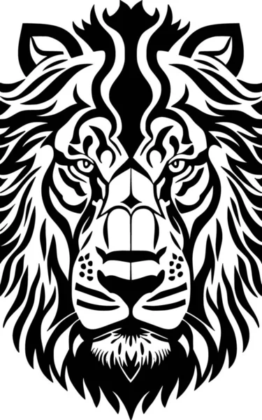 Απεικόνιση Του Προσώπου Λιονταριού Κινουμένων Σχεδίων — Φωτογραφία Αρχείου