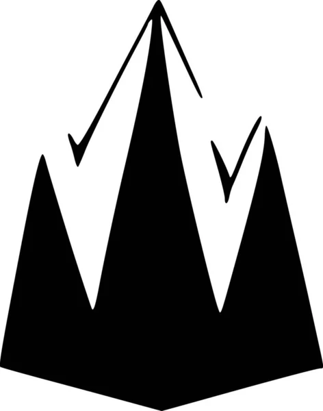 Zwart Wit Van Bergvorm — Stockfoto
