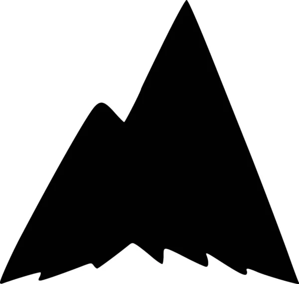 Schwarz Weiß Der Berg Ikone — Stockfoto