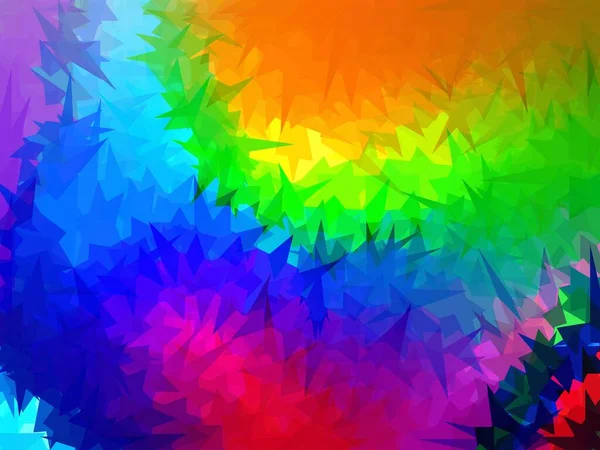 Tata Letak Multicolor Gelap Dengan Segitiga Ilustrasi Abstrak Dengan Bentuk — Stok Foto