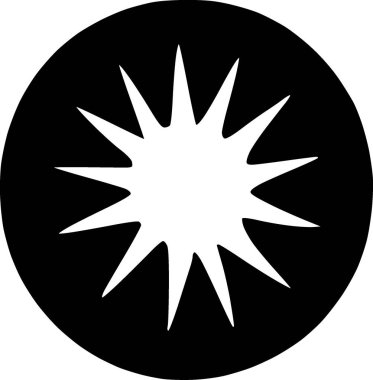 black and white illustration of a star icon