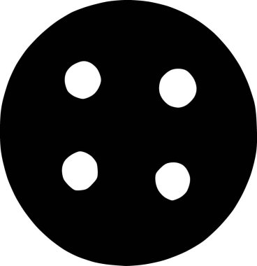 Botton simgesinin siyah ve beyaz