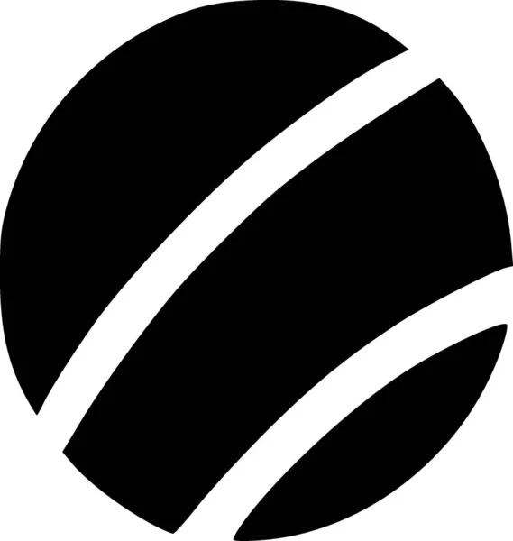 Black White Illustration Ball Icon — Stock Photo, Image