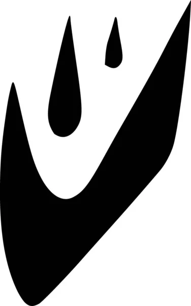 Ikona Kropli Wody Czarno Biały — Zdjęcie stockowe
