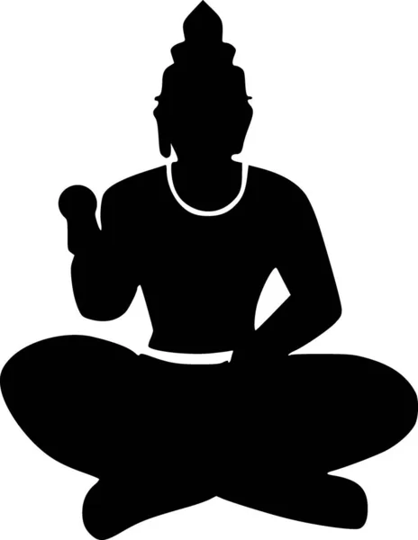 Yoga Web Icon Simple Illustration — Stock Photo, Image