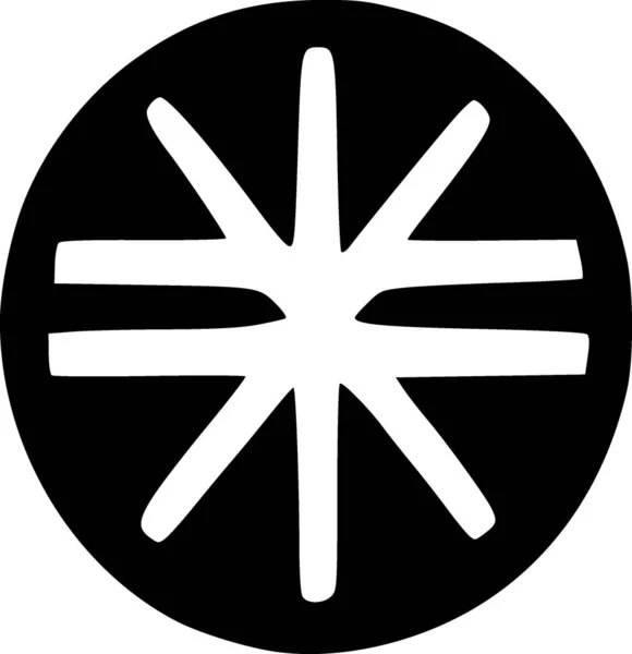 Black White Icon Shape — Fotografia de Stock