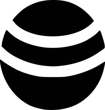 top simgesinin siyah ve beyaz