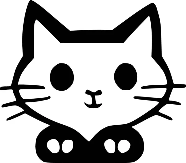 Een Kat Web Icoon Eenvoudige Illustratie — Stockfoto
