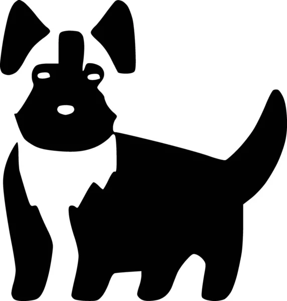 Собака Веб Іконка Проста Ілюстрація — стокове фото