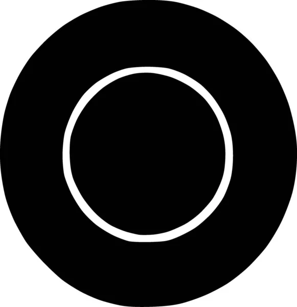 Черно Белая Иконка — стоковое фото