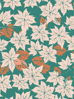 Yaprak desen arkaplanının sanat rengi