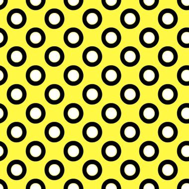 Siyah ve sarı renklerde kusursuz desen. Geometrik arkaplan.