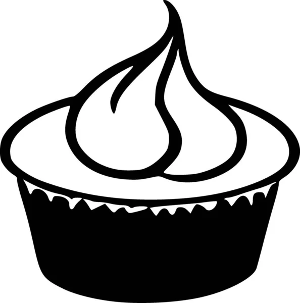Cupcake Web Icon Simple Illustration — Stock Photo, Image