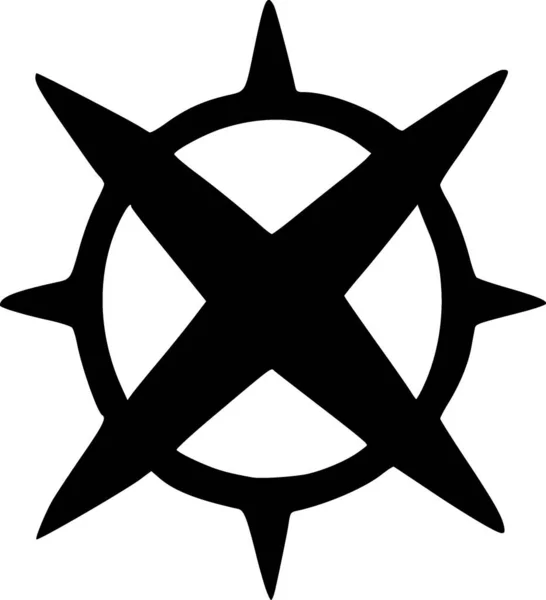 Znak Gwiazdy Białym Tle — Zdjęcie stockowe