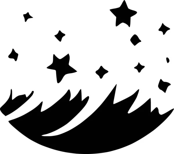 Ilustração Uma Estrela Onda Mar — Fotografia de Stock
