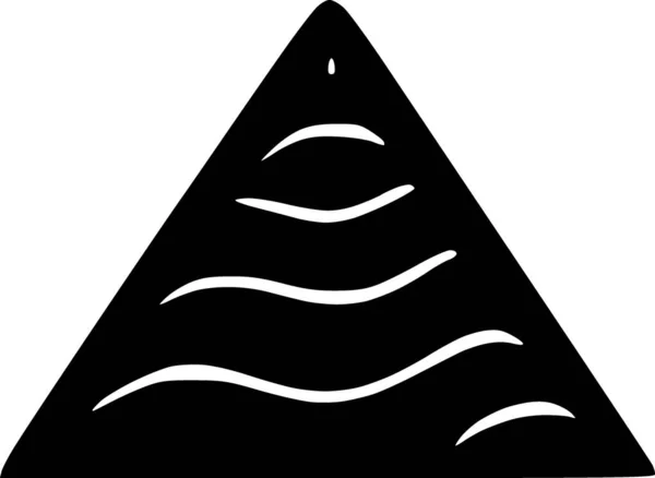 Μαύρο Και Άσπρο Σχήμα Τριγώνου — Φωτογραφία Αρχείου