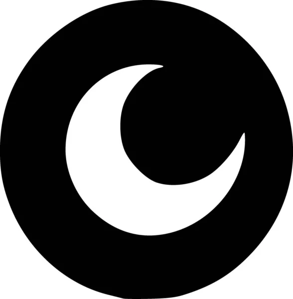 Икона Луны Модном Стиле Изолированный Фон — стоковое фото