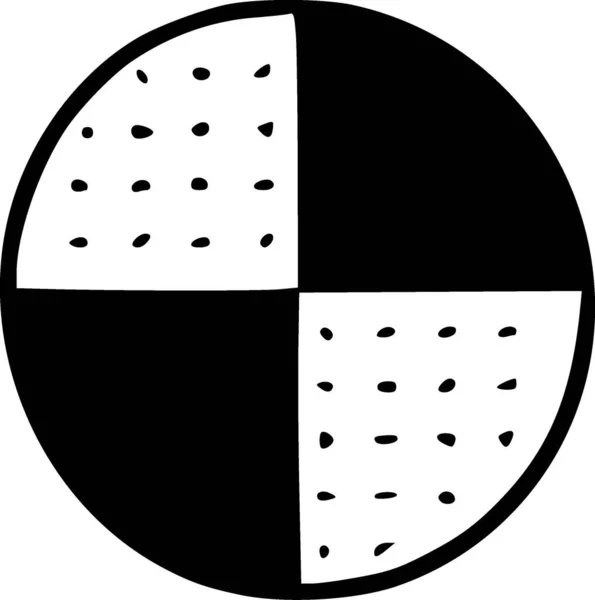 Schwarz Und Weiß Kreisform — Stockfoto
