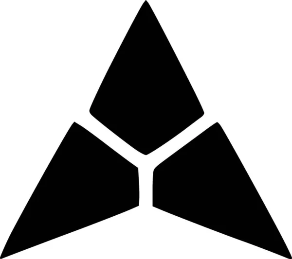 Schwarz Und Weiß Dreiecksform — Stockfoto
