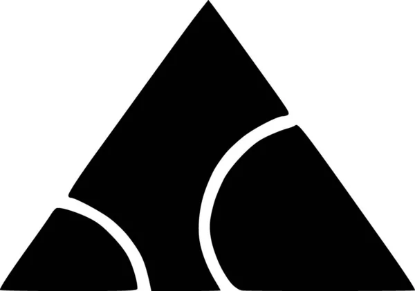 Blanco Negro Forma Triangular —  Fotos de Stock