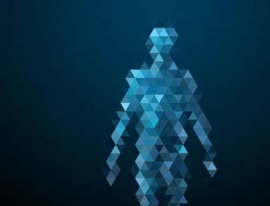 Üçgenli soyut arkaplan. resimleme