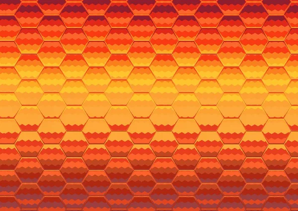 Abstrakt Geometrisk Bakgrund Med Hexagoner Och Hexagon Former Illustration — Stockfoto