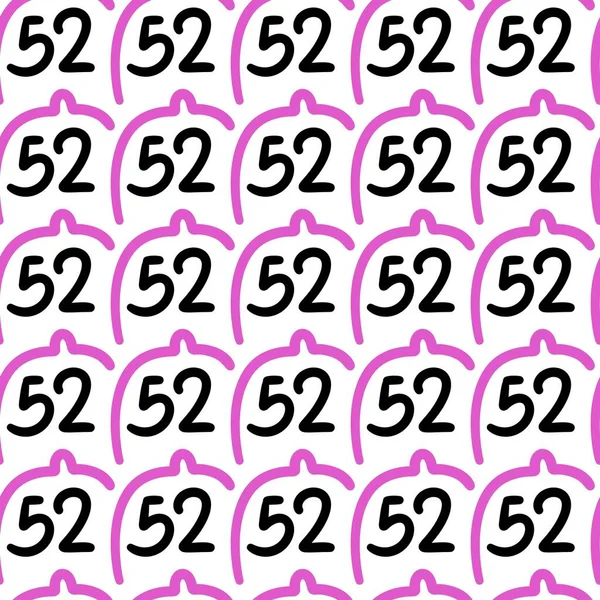 Seamless Pattern Number — Stock Photo, Image