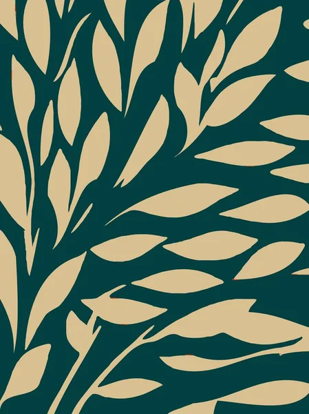 Art Color Leaf Pattern Background — Foto Stock