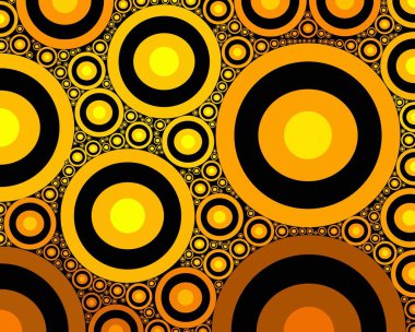 Renkli dairelere sahip soyut arkaplan