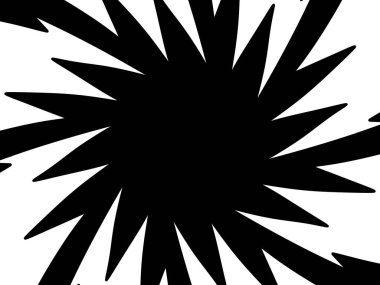 radyal yıldız ikonu. Web tasarımı için basit bir güneş patlaması deseni çizimi